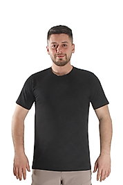 Siyah Sıfır Yaka Tişört