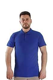 Saks Mavi Polo Yaka Tişört